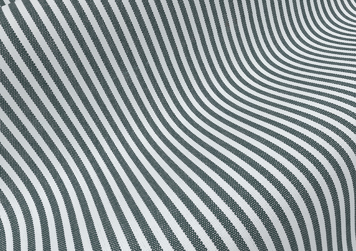 Nautical Stripes, Salt Black - Roman Blind - Image 4
